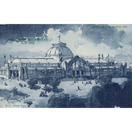 Arti Decorative Francesi. Arch Bongi Pillade Rocco Milano 1906 Exposizione Postc