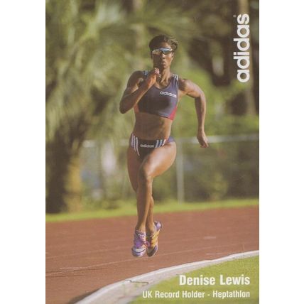 Denise Lewis British Athlete Olympic Games Gold Medal Vintage Hand Signed Photo