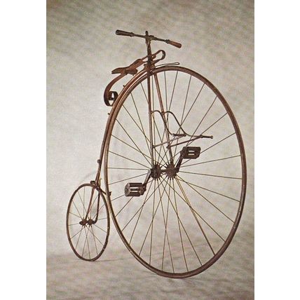 Ordinary Penny Farthing Bicycle London Museum Postcard