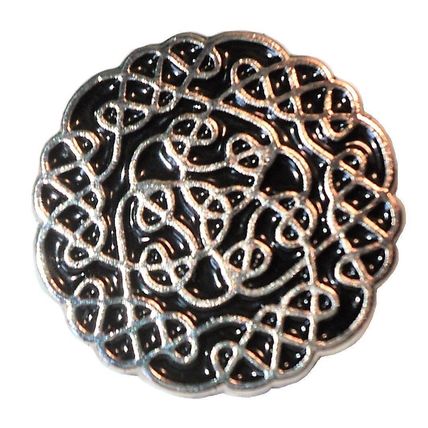 Celtic Knot Decorative Wiccan Pagan 22mm Metal Enamel Badge Icovellavna Brooch