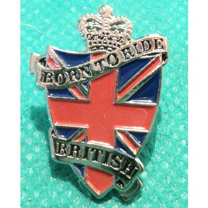 Born To Ride British Bikes Classic 1960's Motorbike Motorcycle Rocker Badge New