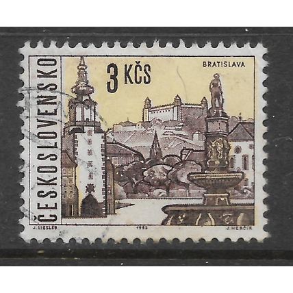 CZECH REPUBLIC 1965 CZECH TOWNS 3K BRATISLAVE SG 1536 FINE USED#2