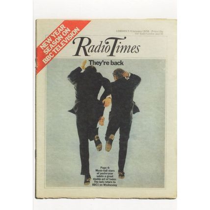 The Eric Morecambe & Ernie Wise Show Radio Times TV Postcard
