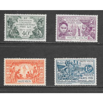 UPPER VOLTA HAUTE 1931 PARIS INTERNATIONAL COLONIAL EXPOSITION MH SET SG63 64 66