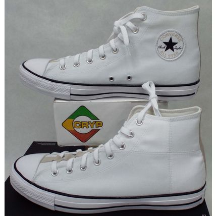 New Mens 13 Converse Chuck CTAS Pro Hi White Black Vegan Shoes MSRP $70 170131F