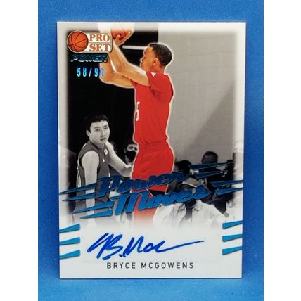 2021-22 Leaf Pro Set Power Power Moves Platinum #PMBM1 Bryce McGowens 58/99