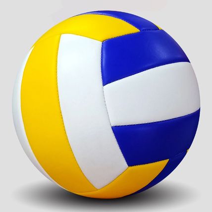 Blue White Yellow Volleyball PVC Soft Touch Indoor Outdoor Beach Size 5