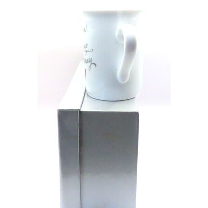 On Your Wedding Anniversary Day Mugs Fine China Ceramic Boxed Set of Two Gift