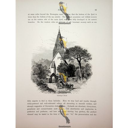 Vossvangen Church, Norway (More On Reverse), Book Illustration (Print), c1875