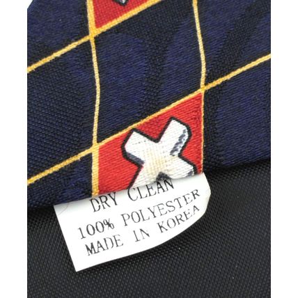 Steven Harris Mens Necktie Patriotic Blue Red White Argyle Cross Print Handmade