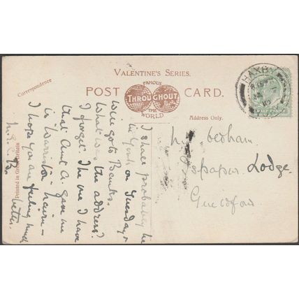 Black Stairs, Durham Castle, Durham, 1910 - Valentine's Postcard