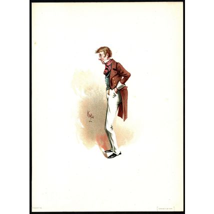 TOOTS 1889 JOSEPH CLAYTON CLARKE ‘KYD’ Dombey and Son VICTORIAN CARTOON
