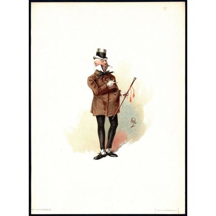 MR. MICAWBER 1889 JOSEPH CLAYTON CLARKE ‘KYD’ David Copperfield CARTOON