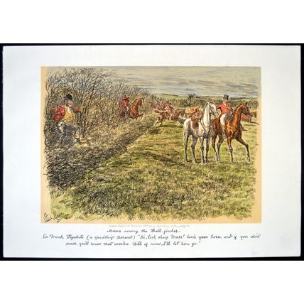 MOSES AMONG THE BULL-FINCHES 1886 George Finch Mason - Horses VICTORIAN PRINT #1