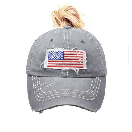 Bun Hat Cotton Summer Sun Sport Snapback Ponytail Baseball Cap Ladies High