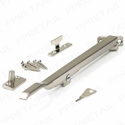 250mm Locking Arm Stay SATIN CHROME Left & Right Opening Window Casement Lever