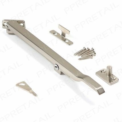 250mm Locking Arm Stay SATIN CHROME Left & Right Opening Window Casement Lever
