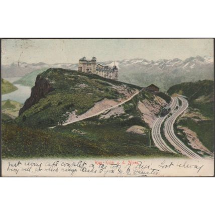 Rigi-Kulm und die Alpen, Schwyz, 1904 - Rudolf Stolle AK