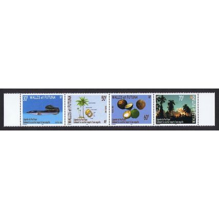 Wallis and Futuna Legends of the Pacific strip of 4v 2003 MNH SG#832-835