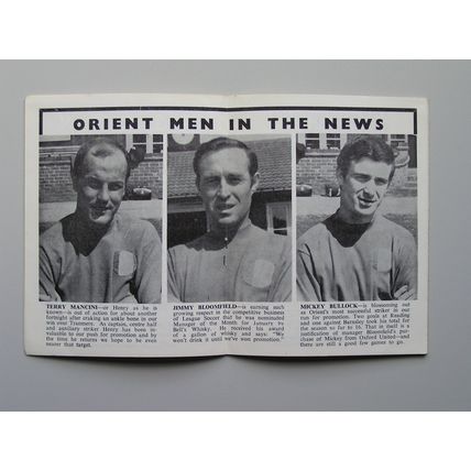 ORIENT v BRISTOL ROVERS Div3 09/03/1970