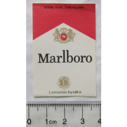 vintage Matchbox Label - Marlboro