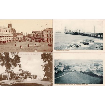 North Jetty Port Elizabeth Algoa Bay South Africa 3x Old Postcard s