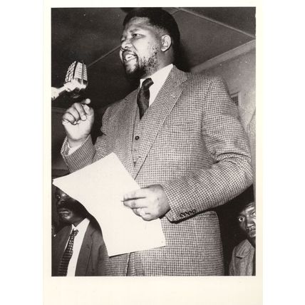 Nelson Mandela at All African Peoples Conference 1961 Photo Postcard
