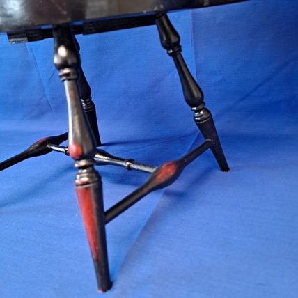 Windsor COLONIAL Wood Spindle Back School 16" DOLL DESK CHAIR Wooden