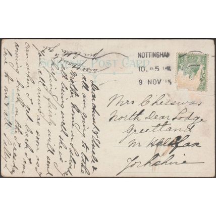 Willersley Manor, Derbyshire, 1915 - Valentine's Postcard