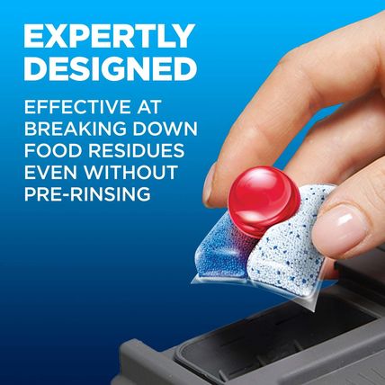 Finish Power Dishwasher Pods, Dishwasher Detergent Tabs Soap, Deep Clean, 62 Ct