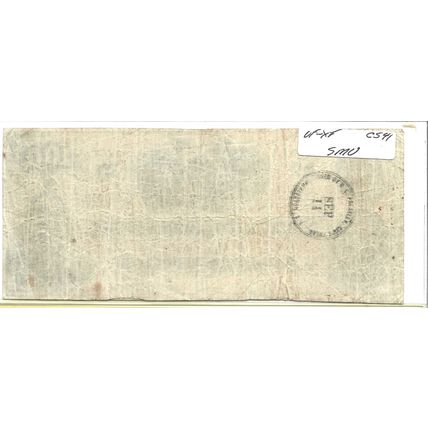 1862 Confederate $100 Bill XF Rare Early Date!