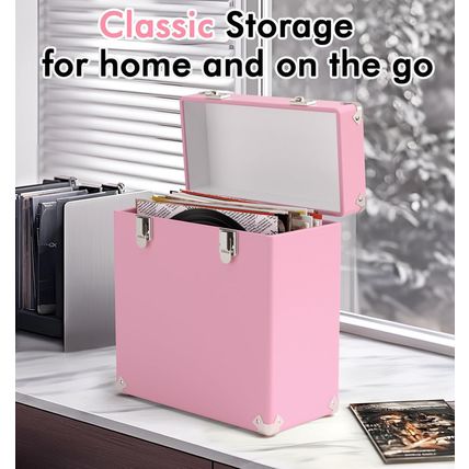 Vinyl Storage and Carrying Case, Waterproof and Dustproof Portable Organizer, LP
