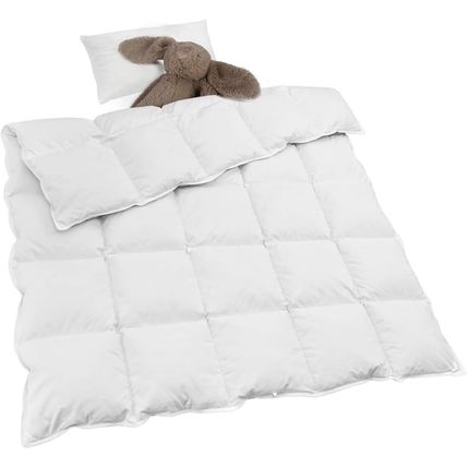 Zzlamb Kids Toddler Comforter Crib Blanket, Warm Baby down Quilt Crib Comforter