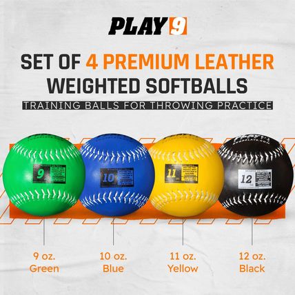 Play 9 Weighted Softballs