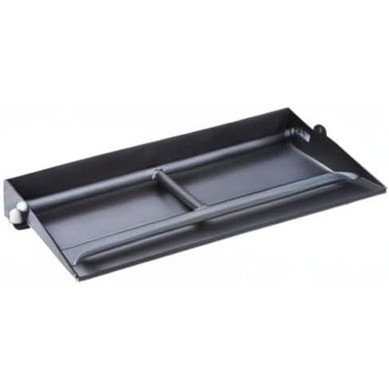 Stanbroil 20.5" Dual Fireplace Burner and Pan, Black Steel