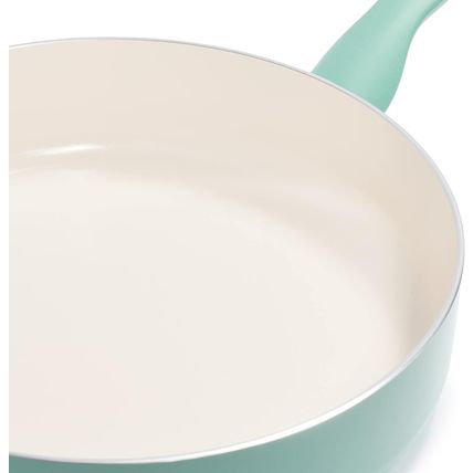 Greenpan Rio Healthy Ceramic Nonstick 5QT Saute Pan Jumbo Cooker with Helper Han