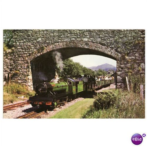 Miniature Railway Postcard Ravenglass & Eskdale River Irt 0-8-2 Loco