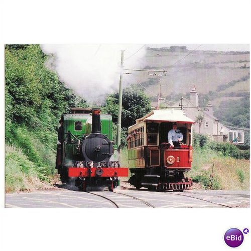 Limited Edition NG Railway Postcard IoM Loco Sutherland Manx Electric Tramcar