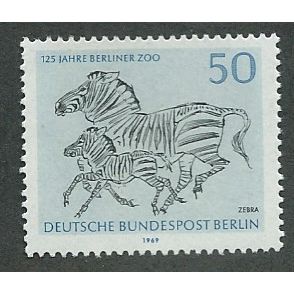 BERLIN - 1969 50pf U/M '125TH ANN OF BERLIN ZOO' (EX M/S) (EBID42-421)