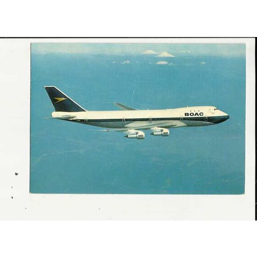 Aviation BOAC BOEING 747-136 Postcard by Dixon (PNA/ 21549)