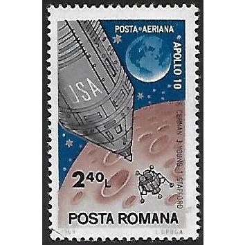 Mi 2780 (ʘ): 2 L. 40 multicoloured 'Apollo' Moon Flights
