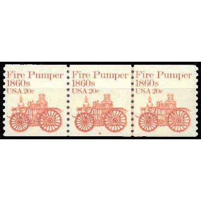 1908 20c Fire Pumper Very Fine MNH Dry Gum PNC 9/3 W1512