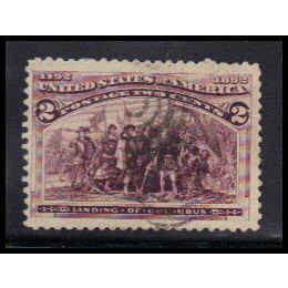 Used 231 2c Landing of Columbus Fine K0892