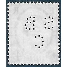 SG 546: 4d. ultramarine Defin.: Elizabeth II, wmk. St. Edw. Crown, perfin (SBC)