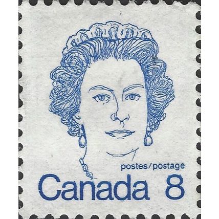 CANADA, Queen Elizabeth II, blue 1974, 8c, #2