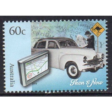 Australia 2012 Technology Then & Now - Road Navigation 60c Sheet Used