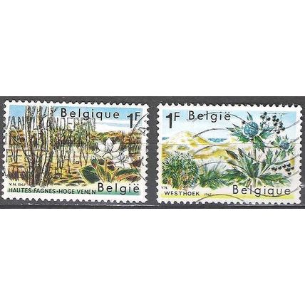 Belgique 1967 Michel 1468 - 1469 O Cote (2008) 0.60 € Réserves naturelles