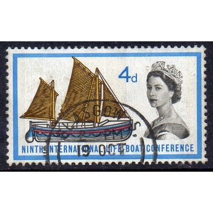 GB 1963 International Lifeboat Conference - 19th Cent Lifeboat 4d Phosphor Used