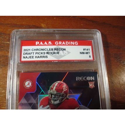 2021 Panini Chronicles, Graded Near Mint 8, NAJEE HARRIS Rc, Recon