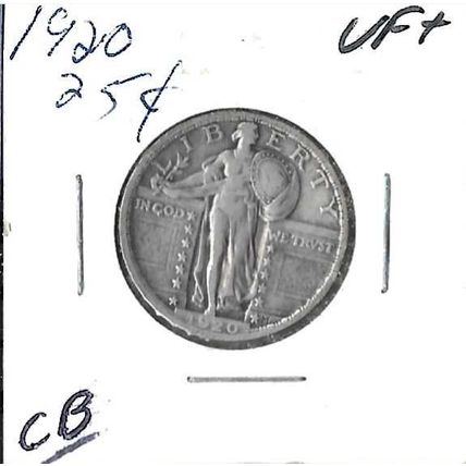 1920 US Standing Liberty Quarter VF/XF